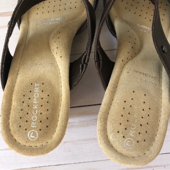 Rockport Leather Wedge Sandals - Picture 6 of 8